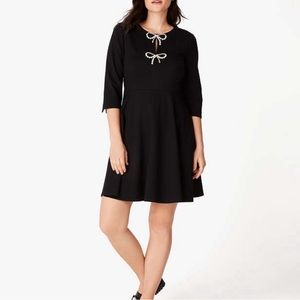 Kate Spade Pearl Ponte Dress | Color: Black | Size: L